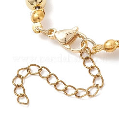 Brass Round Beaded Bracelats for Women&nbsp;BJEW-JB12798-01