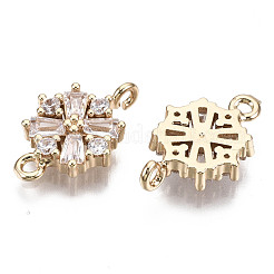 Christmas Brass Micro Pave Cubic Zirconia Links Connectors&nbsp;KK-R111-034