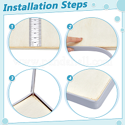 TPE Self-Adhesive Flexible Molding Trim&nbsp;DIY-WH0759-34B-01