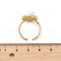 Brass Enamel Cuff Rings&nbsp;RJEW-K291-03G-01