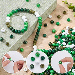 600Pcs 6 Colors Dyed Natural Wood Beads&nbsp;WOOD-SC0002-36