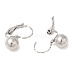 Tarnish Resistant 304 Stainless Steel Leverback Earrings&nbsp;EJEW-E601-01P