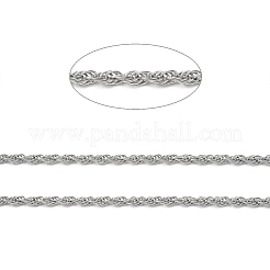 Tarnish Resistant 304 Stainless Steel Rope Chains&nbsp;CHS-G027-08B-P
