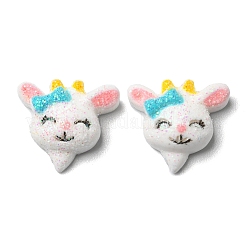 Glitter Opaque Resin Cabochons&nbsp;RESI-E040-01E