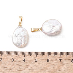Natural Nucleated Baroque Keshi Pearl Pendants&nbsp;PALLOY-JF05470-01