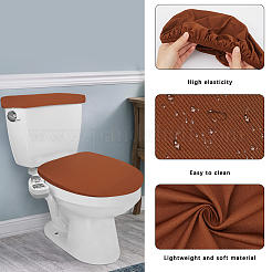 2Pcs 2 Colors Polyester Toilet Lid Dust Cover&nbsp;AJEW-CN0003-20C