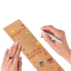3D Triangle Paper Fold Over Blank Sticky Earring Display Cards&nbsp;PW-WG7F63C-01