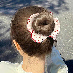 6Pcs 3 Colors Cloth Elastic Hair Ties for Girls or Women&nbsp;OHAR-GO0001-13