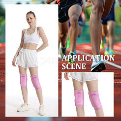 1Pair Polycotton & Rubber & Fibre Yoga Sports Knee Pads&nbsp;AJEW-CN0005-82A