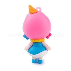 Girl Doll PVC Plastic Pendants&nbsp;X1-KY-S172-12C