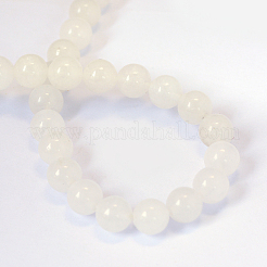 Natural White Jade Round Bead Strands&nbsp;G-E334-4mm-13