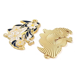 Rack Plating Alloy Enamel Pendants&nbsp;FIND-Q099-03B-03