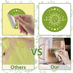 Paper Self Adhesive Gold Foil Embossed Stickers&nbsp;DIY-WH0434-014