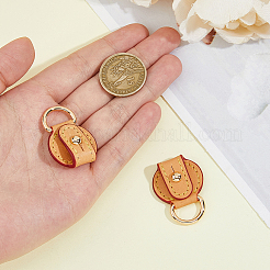 Leather Suspension Clasps&nbsp;FIND-WH0199-258B