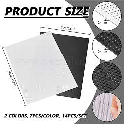 14Pcs 2 Colors PVC Plastic Sheets&nbsp;AJEW-NB0006-41