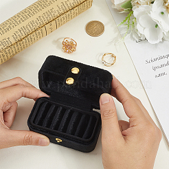 1Pc Mini Rectangle Velvet Ring Storage Boxes with Snap Buttons&nbsp;CON-BBC0001-19