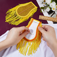 1 Pair Cloth Tassel Epaulettes Costume Accessories&nbsp;DIY-FH0009-75A