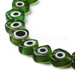 Handmade Evil Eye Lampwork Beads Strands&nbsp;LAMP-F023-B13
