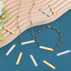 40Pcs 2 Colors Ion Plating(IP) 304 Stainless Steel Connector Charms&nbsp;STAS-SC0009-01