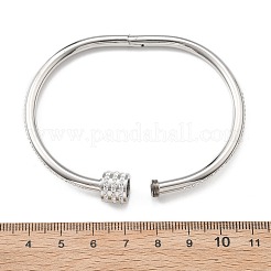 304 Stainless Steel Rhinestone Bangles for Women&nbsp;BJEW-Z092-04P