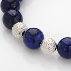 Unique Design Skull Gemstone Beaded Stretch Bracelets&nbsp;BJEW-JB01847-05