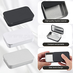 6Pcs Slide Top Tinplate Trinket Storage Boxes&nbsp;CON-SP0001-23A