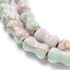 Baking Paint Synthetic Turquoise Beads Strands&nbsp;G-H060-05E