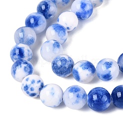 Natural Dyed Persian Jade Beads Strands&nbsp;G-Q609-10mm-01