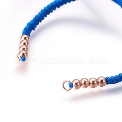 Nylon Cord Braided Bead Bracelets Making&nbsp;BJEW-F360-FRG