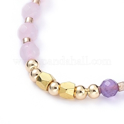 Adjustable Nylon Thread Braided Bead Bracelets&nbsp;BJEW-JB05161-01