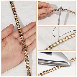 4.16 Yards Brass Pyramid Stud Nailhead Trim&nbsp;OCOR-GF0003-57