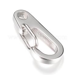 Tarnish Resistant 304 Stainless Steel Keychain Clasp Findings&nbsp;STAS-R065-75