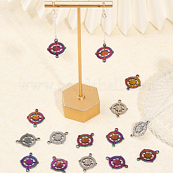 32Pcs 2 Colors 201 Stainless Steel Connector Charms&nbsp;FIND-CA0007-68