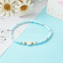 Glass Beads Stretch Bracelets&nbsp;BJEW-JB06576-03