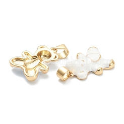 Brass Enamel Pendants&nbsp;KK-A153-06G-G