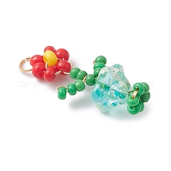 Glass Seed Beaded Pendants&nbsp;PALLOY-MZ01091