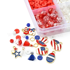 DIY Independence Day Jewelry Making Finding Kit&nbsp;DIY-YW0006-85