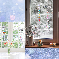 4Pcs 4 Style Hanging Suncatcher&nbsp;AJEW-SC0001-53