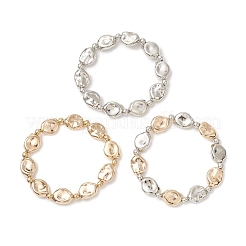 3Pcs CCB Plastic Nuggets Beaded Stretch Bracelets for Women Men&nbsp;BJEW-JB13303