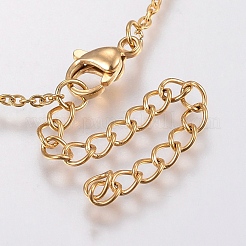 Trendy 304 Stainless Steel Cable Chain Bracelets&nbsp;BJEW-I243-14G-A