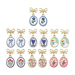 Printed Handmade Porcelain Dangle Earrings&nbsp;EJEW-JE07488
