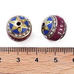 Golden Plated Alloy Rhinestone Beads&nbsp;FIND-E046-06G