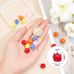 20Pcs 5 Colors Handmade Lampwork Beads&nbsp;LAMP-OC0001-29
