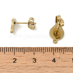 Ion Plating(IP) 304 Stainless Steel Stud Earring Findings&nbsp;STAS-I206-82G