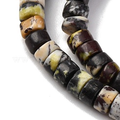 Natural Yellow Turquoise(Jasper) Beads Strands&nbsp;G-L624-I01-2x4mm