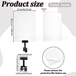 Rectangle Blank Acrylic Price Tags&nbsp;AJEW-WH0696-531B