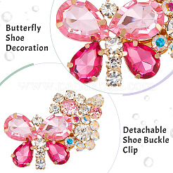 2Pcs Alloy Rhinestone Detachable Shoe Buckle Clips&nbsp;FIND-AR0004-59