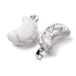 Natural Howlite Pendants&nbsp;G-F820-02J-01