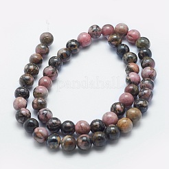 Natural Rhodonite Beads Strands&nbsp;G-K287-16-8mm