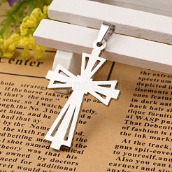 304 Stainless Steel Cross Pendants&nbsp;STAS-I035-31